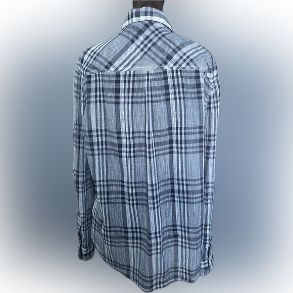 Lucky Brand Plaid Guaze Shirt - Size Small - NWOT - Picture 2 of 11